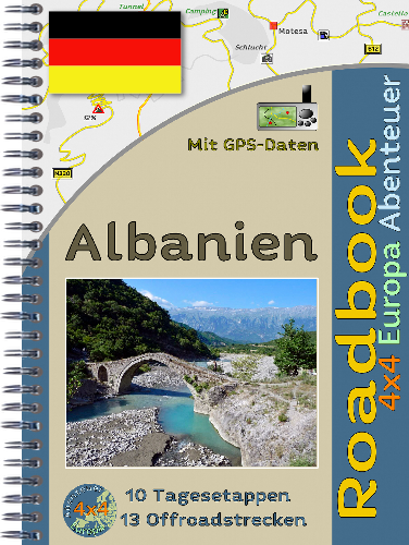Offroadreise Albanien als Reiseführer mit Spiralbindung