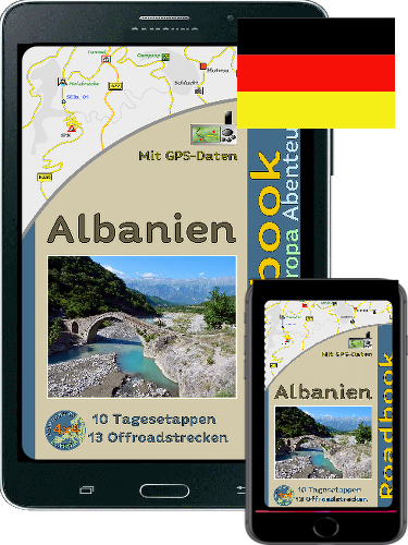 Ebook Offroad Reiseführer 4x4 Europa Albanien in Deutscher Sprache