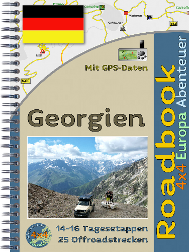 Offroadreise Georgien als Reiseführer mit Spiralbindung 