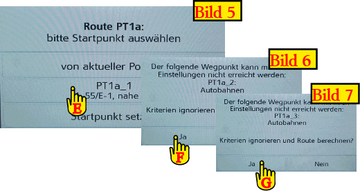 Routen navigieren 2