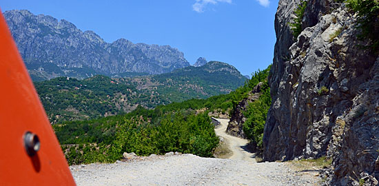 Teth in Albanien als Offroadstrecke befahren GPX Track