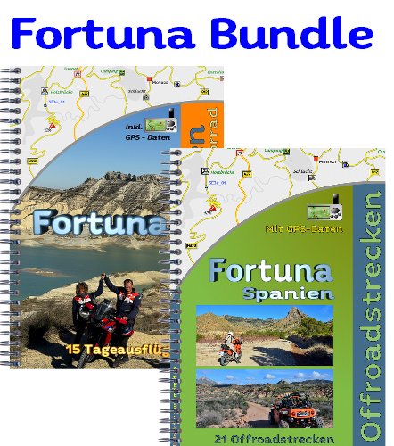 Motorradreiseführer als Ebook in PDF Ausgangspunkt Fortuna / Spanien