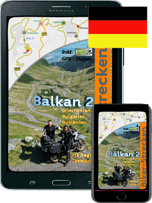 Motorradreiseführer als Ebook in PDF durch den Balkan Teil2 von Griechenland über Bulgarien und Rumänien