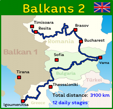 Motorcycle tours through the Balkan2 including GPS data and travel guide