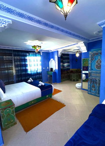 Ruelles bleues de Chefchaouen Maisons et ruelles bleues dans la ville marocaine de Chefchaouen
