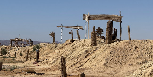 Installation historique du système d'irrigation souterraine dans le sud du Maroc
