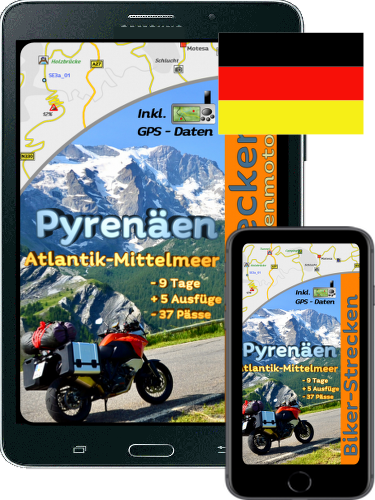 Tourenführer durch die Pyrenäen als Ebook für Handy oder Tablet