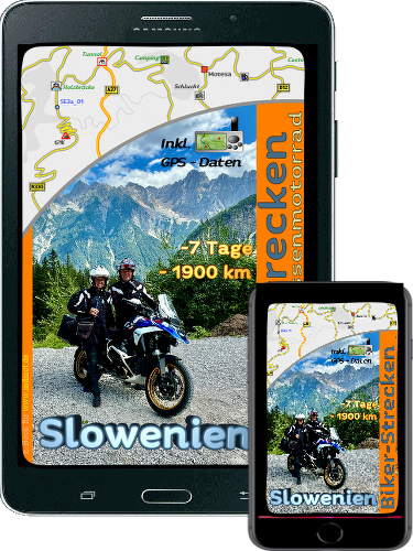 Motorrad Reiseführer Slowenien als Ebook mit GPS Daten
