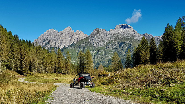 Offroadpisten oder Offroadstrecken in Friaul ( Italien ) mit der Enduro oder Allrad 4x4