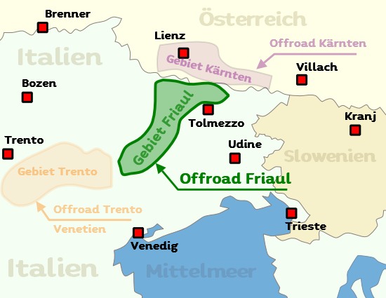 Offroadrouten Friaul