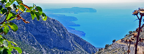 Bergstrecken Peleponese