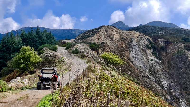 Gebirgsfeeling, eine Piste auf Sizilien