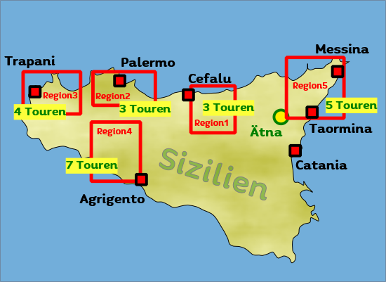 Offroad Strecken und Touren für 4x4 oder Enduro auf Sizilien