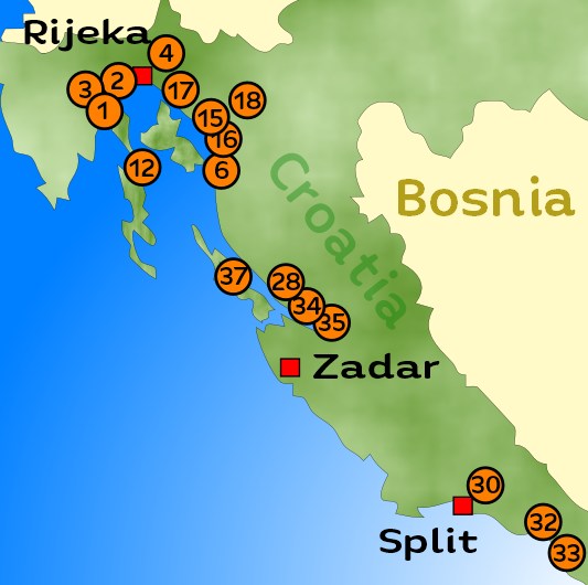 WEB Karte Croatien Englisch