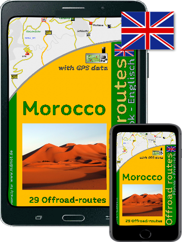 Morocco Ebook as a travel guide for off-road routes