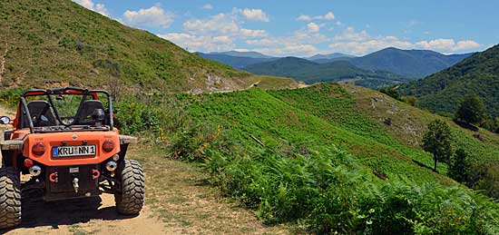 Quad tour Rumänien Strecken