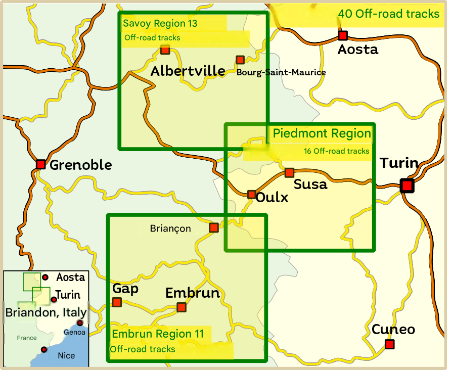 Maritime Alps Offroad Overview Map