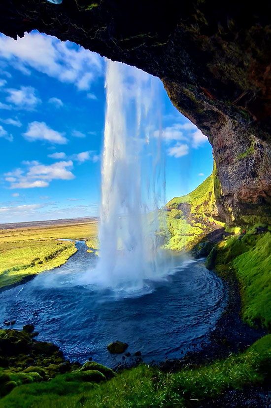 Viele Wasserfälle im Süden von Island