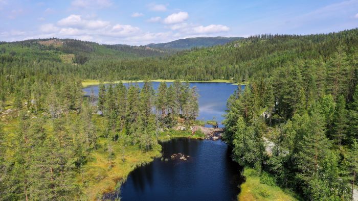 Seenlandschaft bei Oslo mit der BMW GS 1200