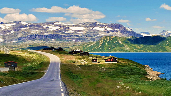 Norwegen Schotterpisten zu den Fjorden