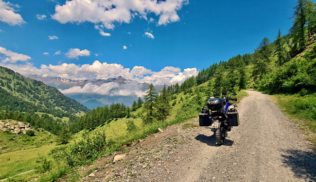 Motorradtour mit der BMW GS 1200 in den Seealpen oder auch Westalpen