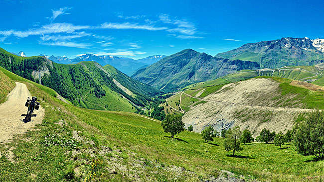 Lago Embrun Schotterpässe für 4x4 oder Enduro