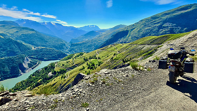 Lago Embrun Schotterpässe für 4x4 oder Enduro