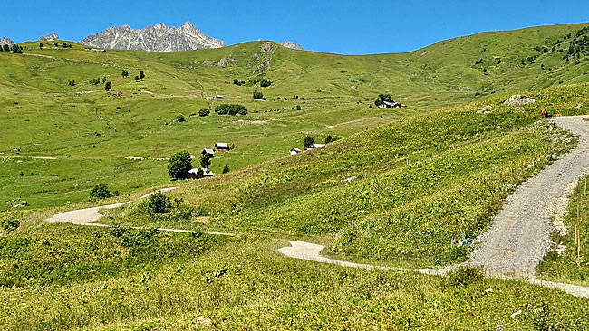 kleine Schotter Pässe durch die Seealpen oder Westalpen die gehen über die Schweiz, Frankreich und Italien