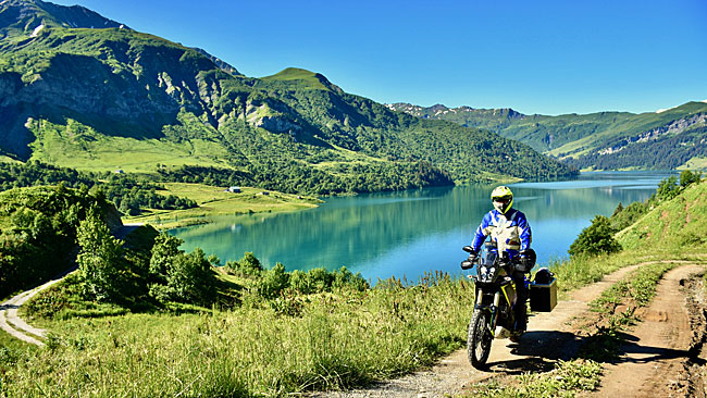 kleine Schotter Pässe durch die Seealpen oder Westalpen die gehen über die Schweiz, Frankreich und Italien