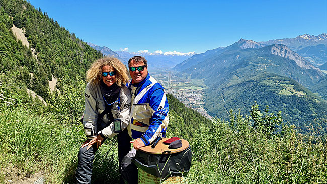 kleine Schotter Pässe durch die Seealpen oder Westalpen die gehen über die Schweiz, Frankreich und Italien