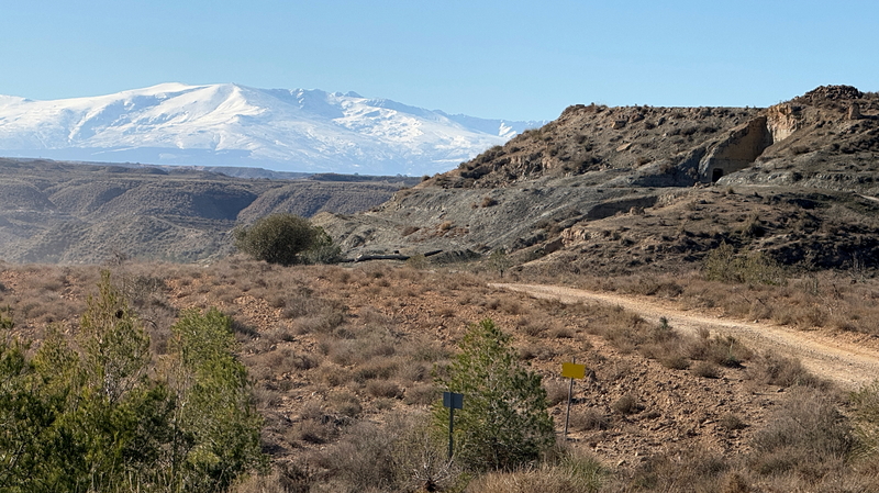 The Gorafe desert in southern Spain can be crossed with an off-road vehicle such as an enduro or 4x4 SUV.
