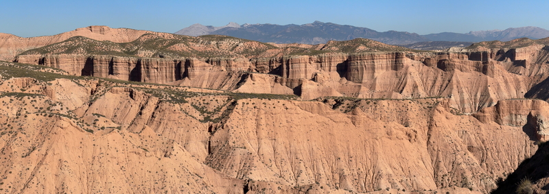 The Gorafe desert in southern Spain can be crossed with an off-road vehicle such as an enduro or 4x4 SUV.