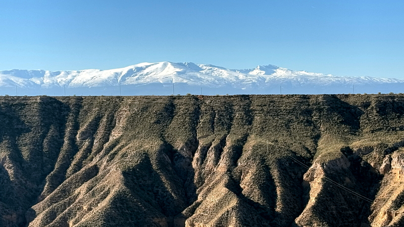 The Gorafe desert in southern Spain can be crossed with an off-road vehicle such as an enduro or 4x4 SUV.