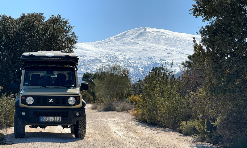In Andalusia, the route goes through the Sierra de Huetor (southern Spain), a great off-road route along the Sierra Nevada.