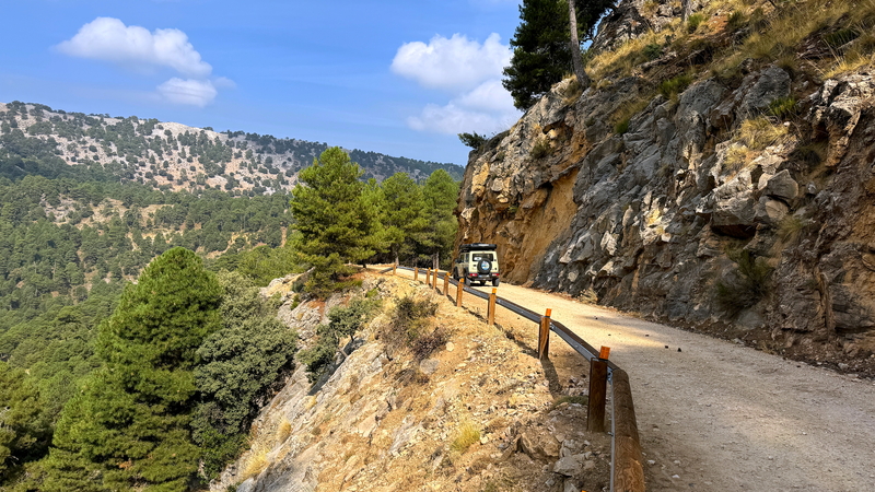 The journey through the Sierra Garzorla National Park (Spain, Andalusia) is made by 4x4 Suzuki, Devender or Grenadier. The journey through the Sierra Garzorla National Park (Spain, Andalusia) is made by 4x4 Suzuki, Devender or Grenadier.