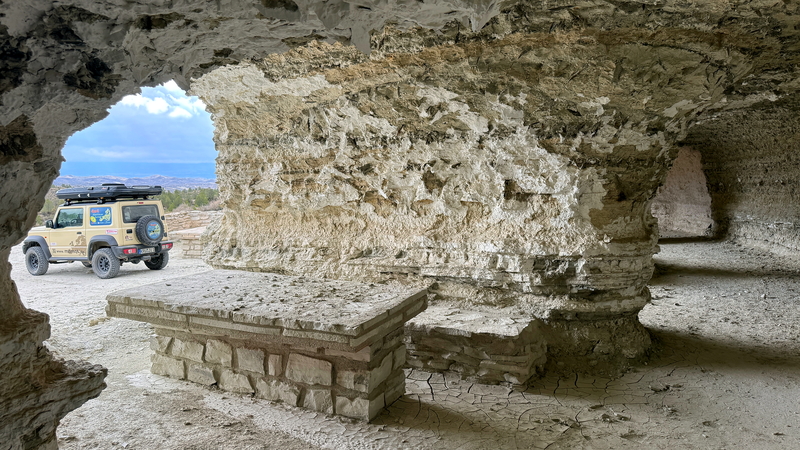 Off-road route BA1 in Andalusia with a 4x4 off-road vehicle including GPX tracks