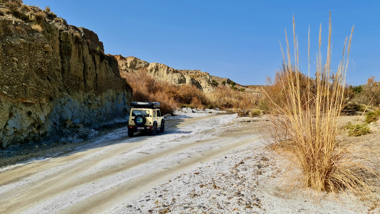 Tracks from the off-road route through the Tabernas Desert Tracks from the off-road route through the Tabernas Desert