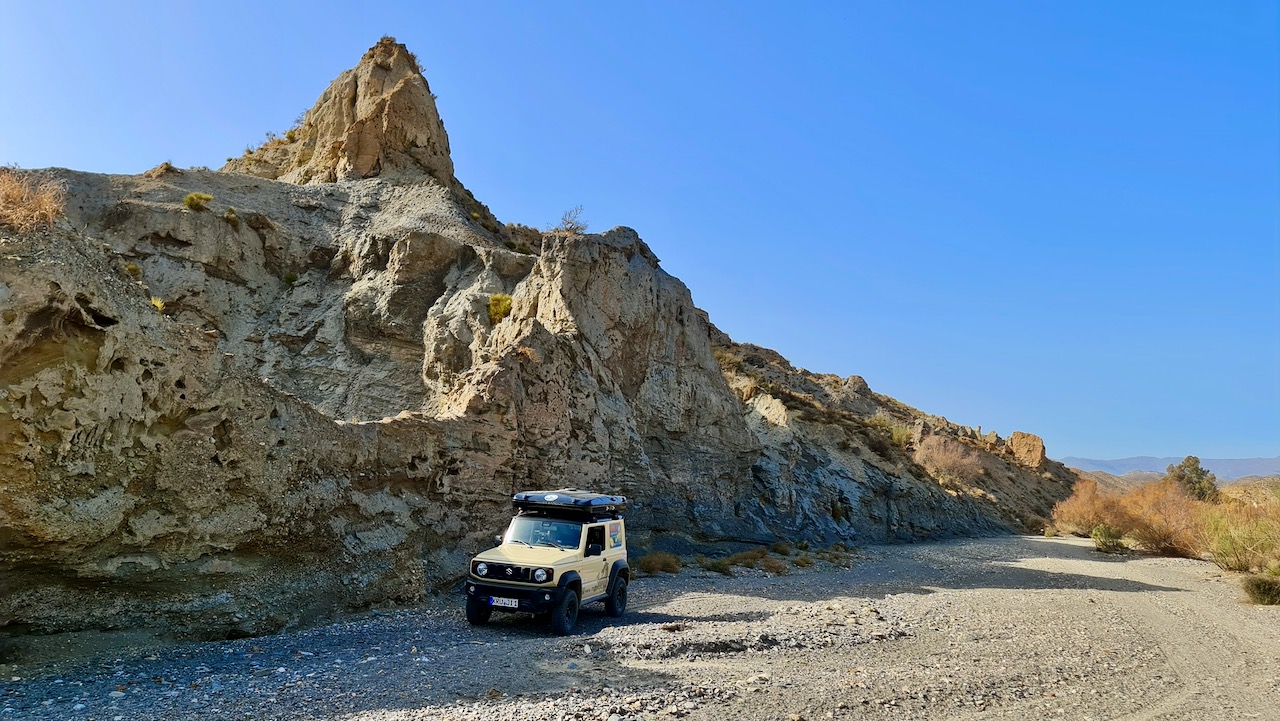 Tracks from the off-road route through the Tabernas Desert Tracks from the off-road route through the Tabernas Desert