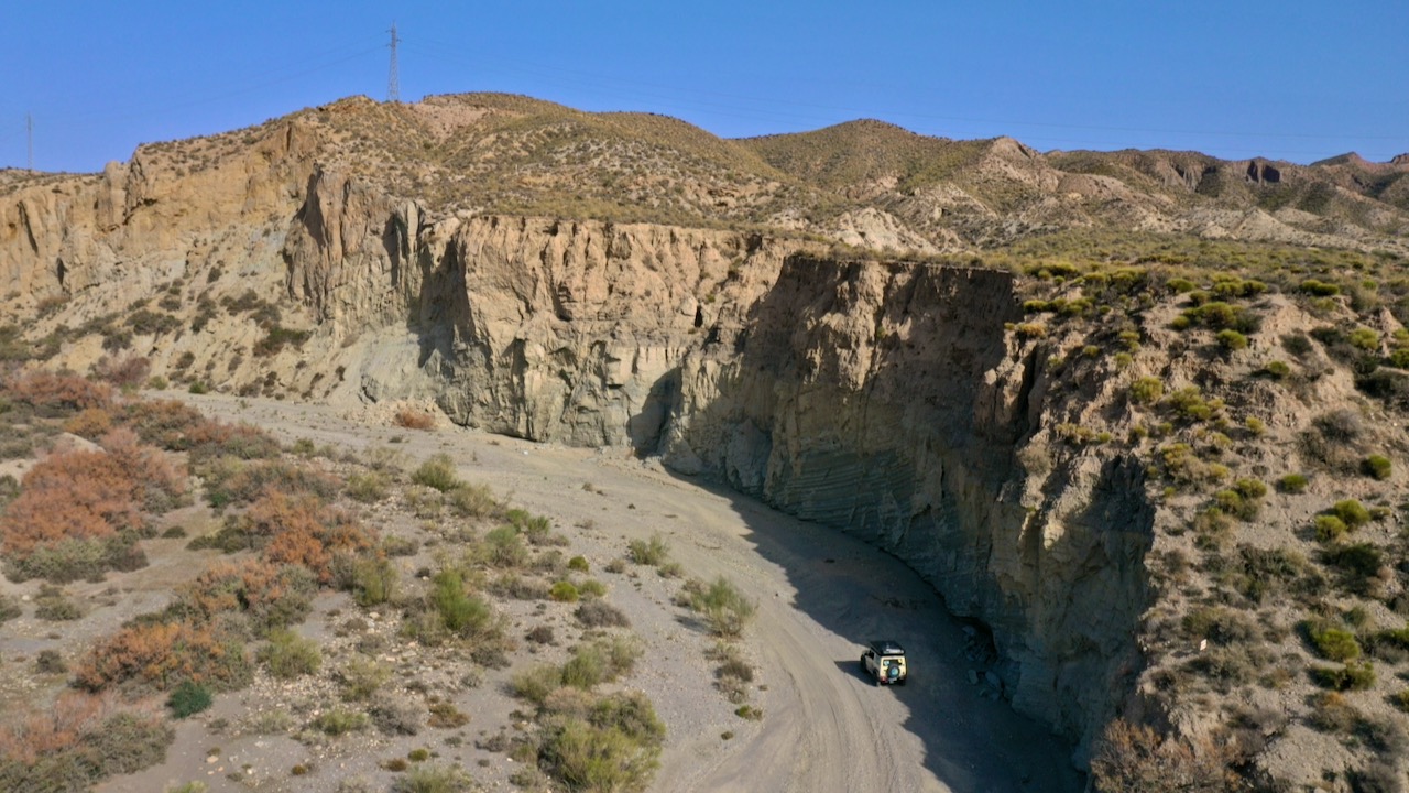 Tracks from the off-road route through the Tabernas Desert Tracks from the off-road route through the Tabernas Desert