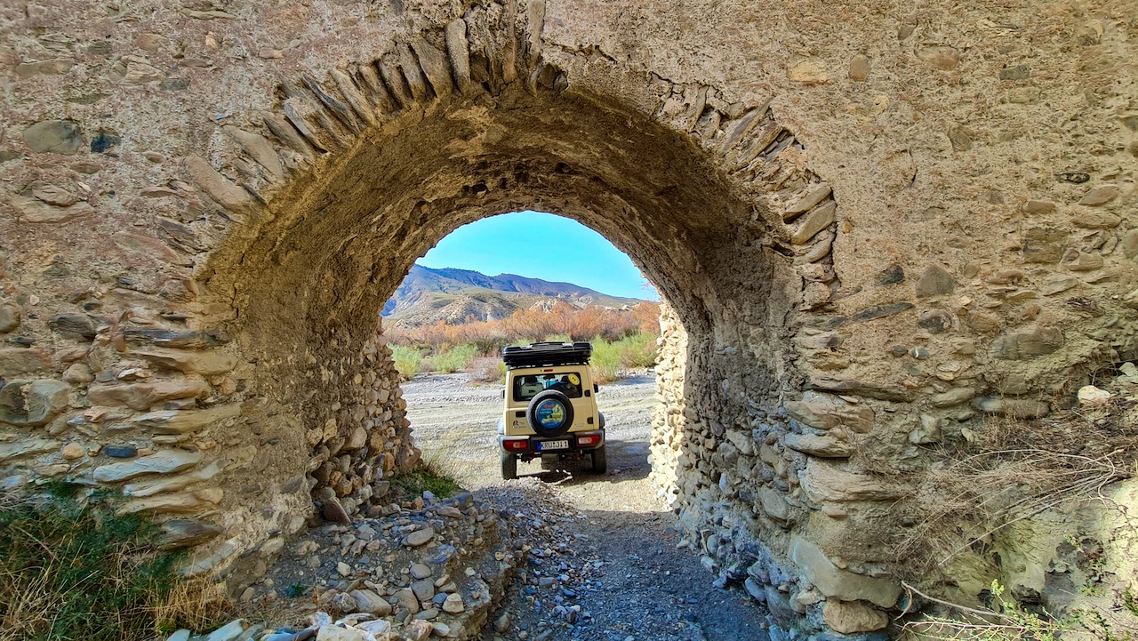 Tracks from the off-road route through the Tabernas Desert Tracks from the off-road route through the Tabernas Desert