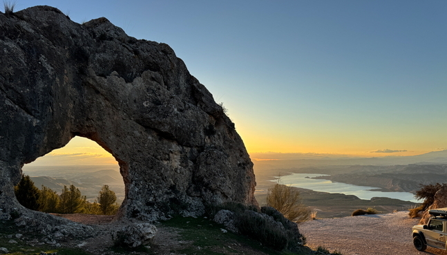 Great off-road track up the local mountain of Baza in Spain (Andalusia)