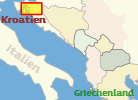 Übersichtskarte Kroatien