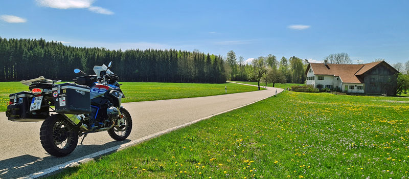 Mit der BMW GS 1200 durch Bayern