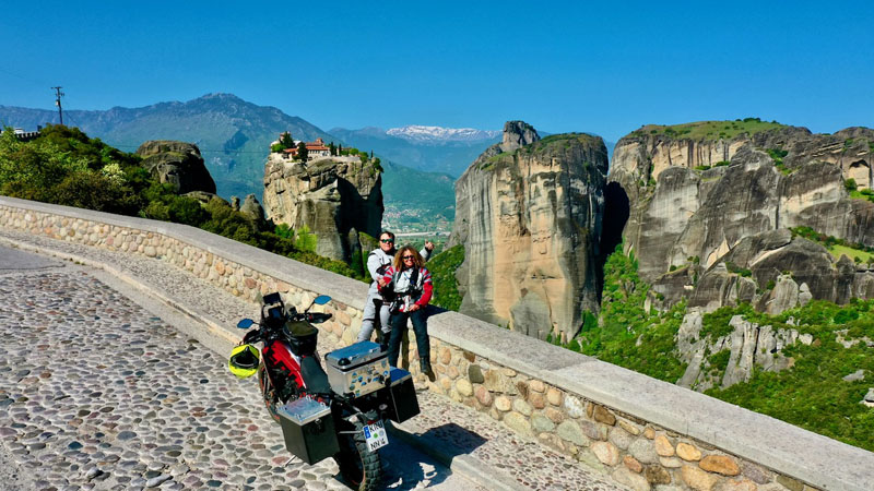 Motorrad Tour Meteora Klöster