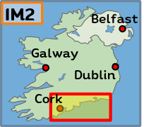 Übersichtskarte Irland Dublin