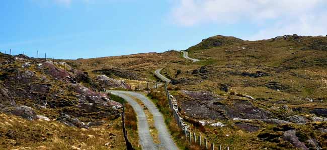 Motorradtour über eine Highländer Strecke in Irland 