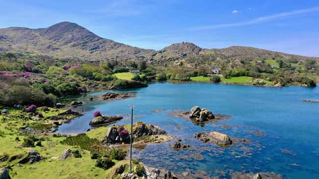 Motorradtour über eine Highländer Strecke in Irland 