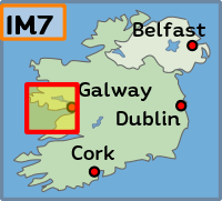 Übersichtskarte Irland der Westen