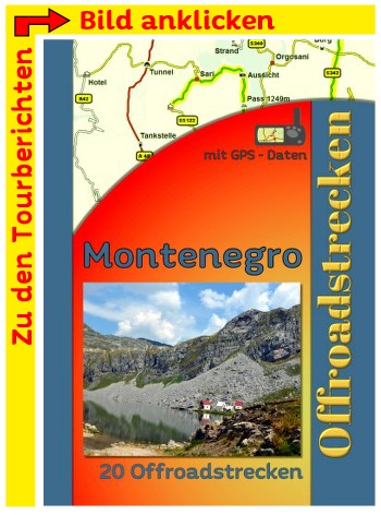 Reiseführer Offroad Montenegro Tourenbuch Offroadstrecken Montenegro