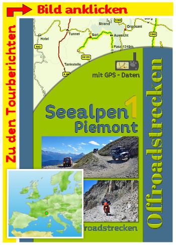 Tourenbuch Reiseführer Seealpen Piemont Offroad